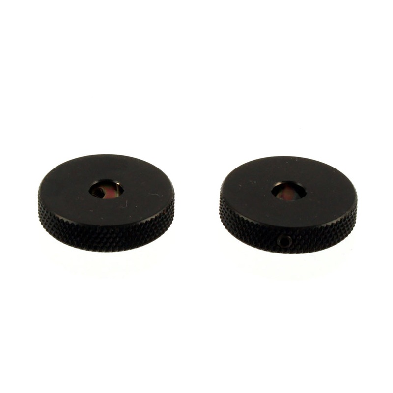 Allparts Black Roller Knob Set (2 pcs)-