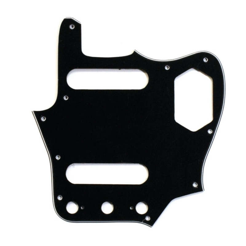 Black 10-hole Pickguard for Jaguar