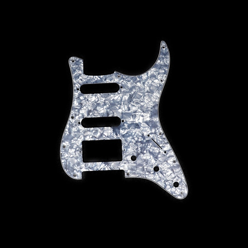 Black Pearloid 1HB 2SC 11-hole Pickguard for Stratocaster