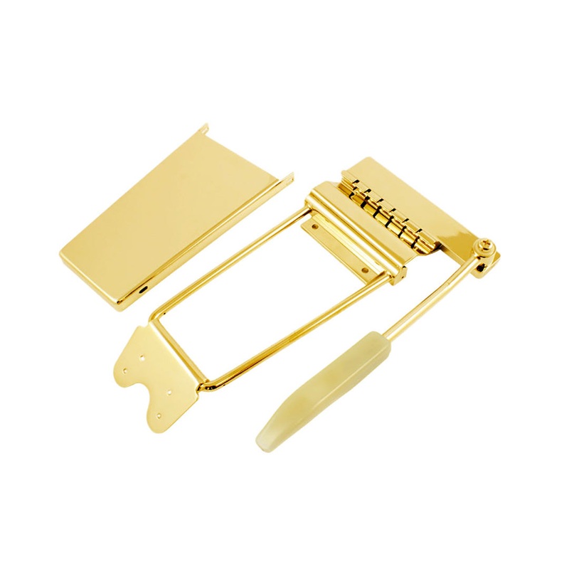 Gold Long Gibson Style Vibrola Vibrato Tailpiece