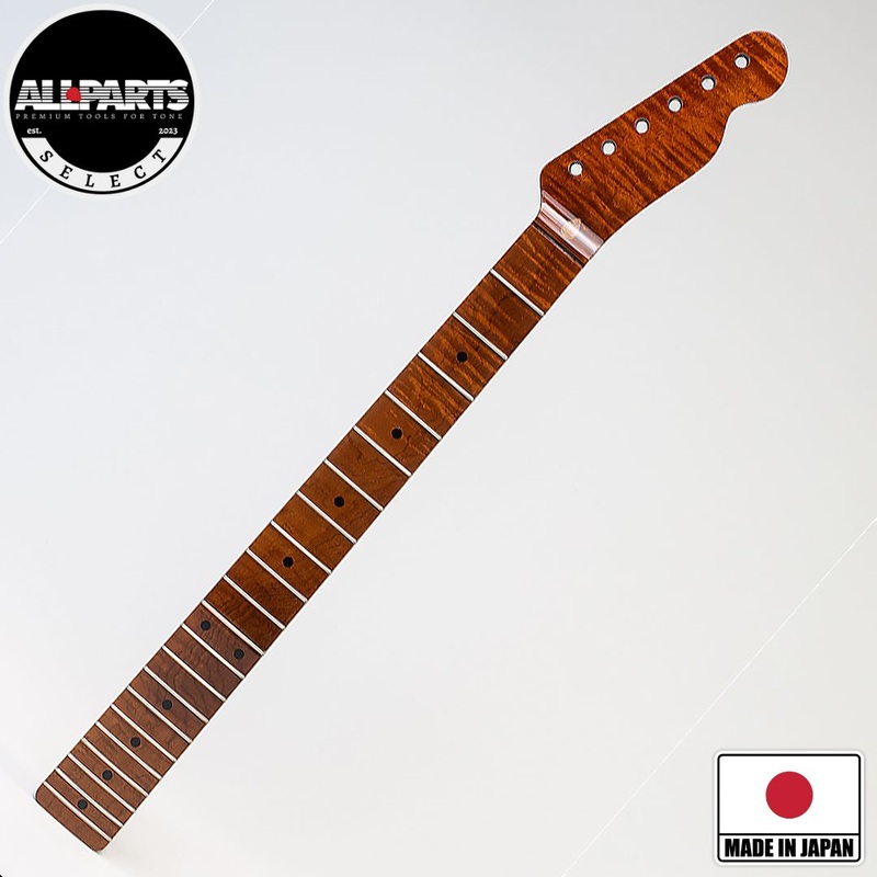 Allparts Select Licensed by Fender AAA+ Roasted Flame Maple VIN-MOD Replacement Neck for Telecaster – Nitro Finish