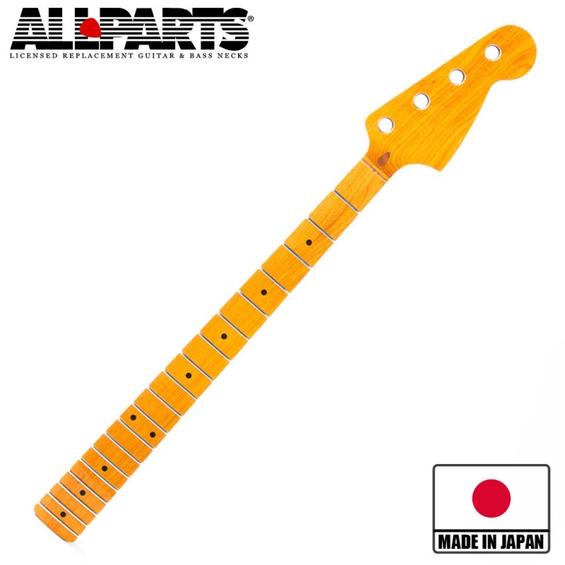 Allparts Select Replacement Mustang Bass Neck Roasted Maple – Licensed by Fender