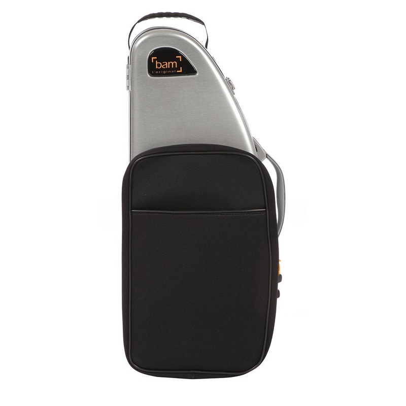 Bam – La Defense Hightech Alto Saxophone Case with Pocket (Brushed Aluminium)