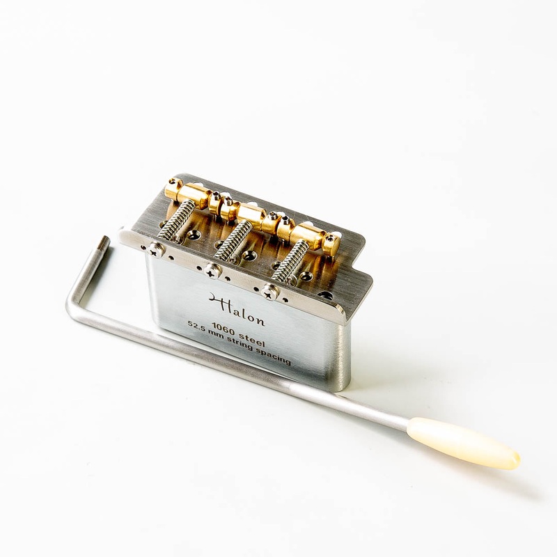 Halon Tremolo for Strat with Vintage Tele Saddles