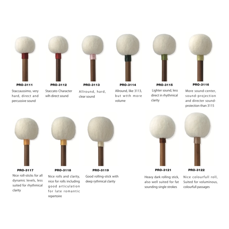 PlayWood – Artist Series Model PRO-3100 Classical Series Timpani Mallets