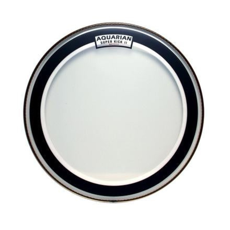 Aquarian – Super Kick II Series Single-Ply Clear Batter Bass Drum Heads