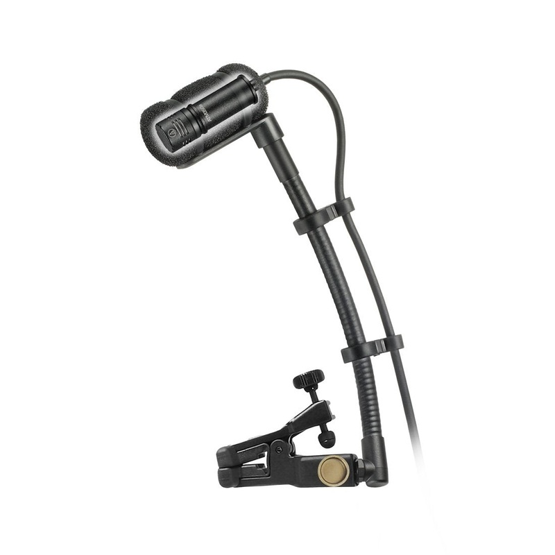 Audio-Technica – ATM350U Cardioid Condenser Instrument Microphone with Universal Clip-On Mounting System (5 Gooseneck)