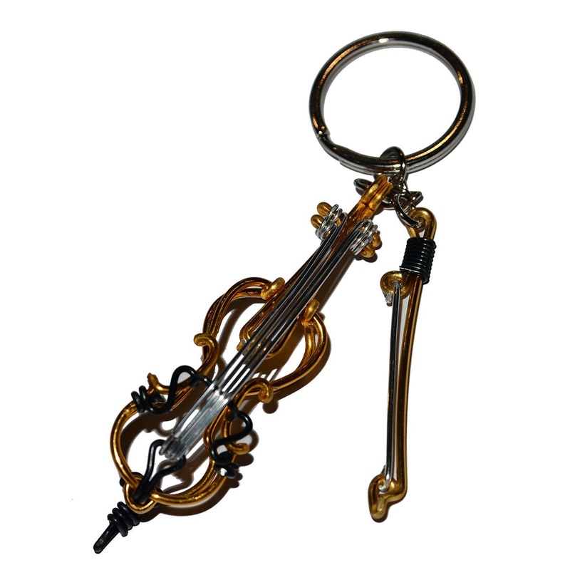 Wire Lover – Cello Keychain (Gold)