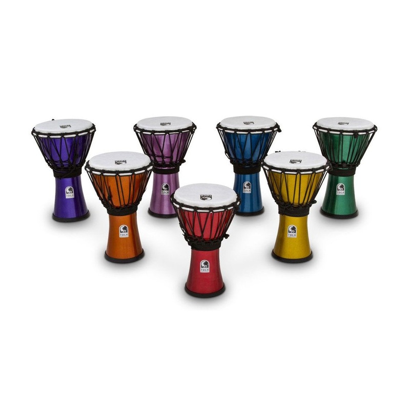 Toca Percussion – Freestyle Colorsound 7 Djembes (Set of 7)