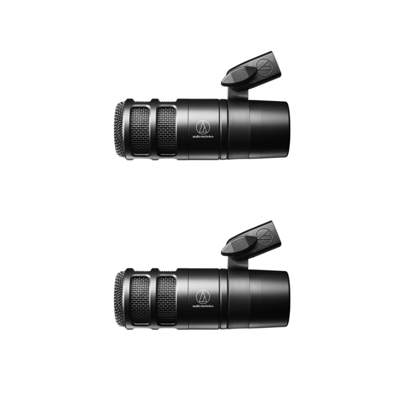 Audio-Technica – AT2040 Hypercardioid Dynamic Podcast Microphone (Bundle of 2)