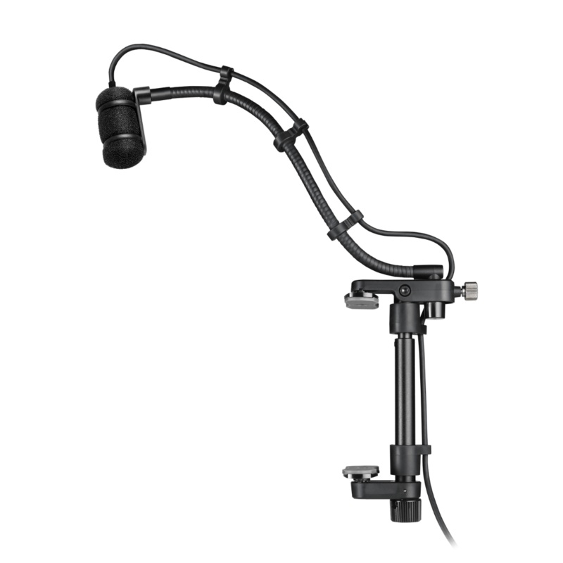 Audio-Technica – ATM350GL Cardioid Condenser Instrument Microphone w/ Guitar Mounting System