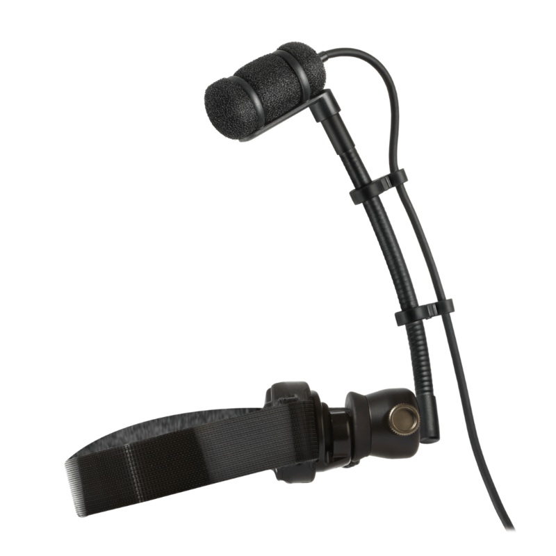 Audio-Technica – ATM350W Cardioid Condenser Instrument Microphone w/ Woodwind Mounting System