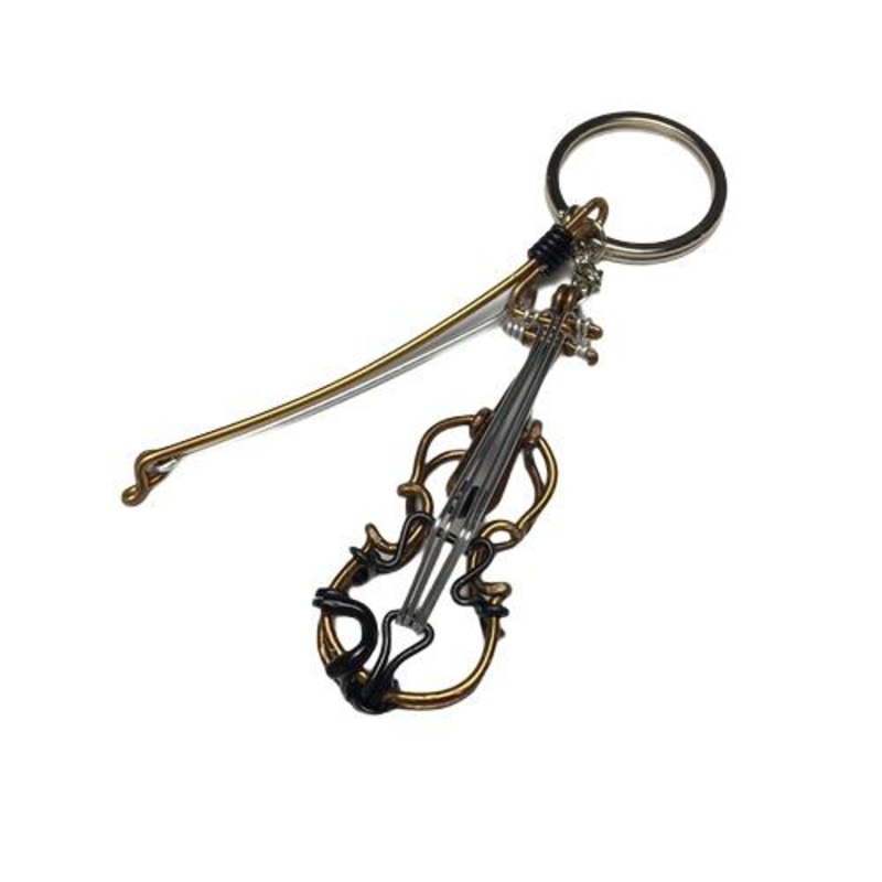 Wire Lover – Viola Keychain (Bronze)
