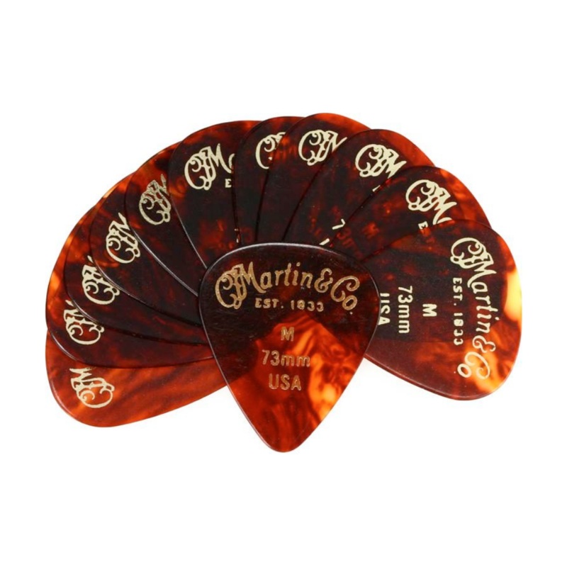 Martin – #1 Medium 73mm Guitar Picks (Pack of 12)