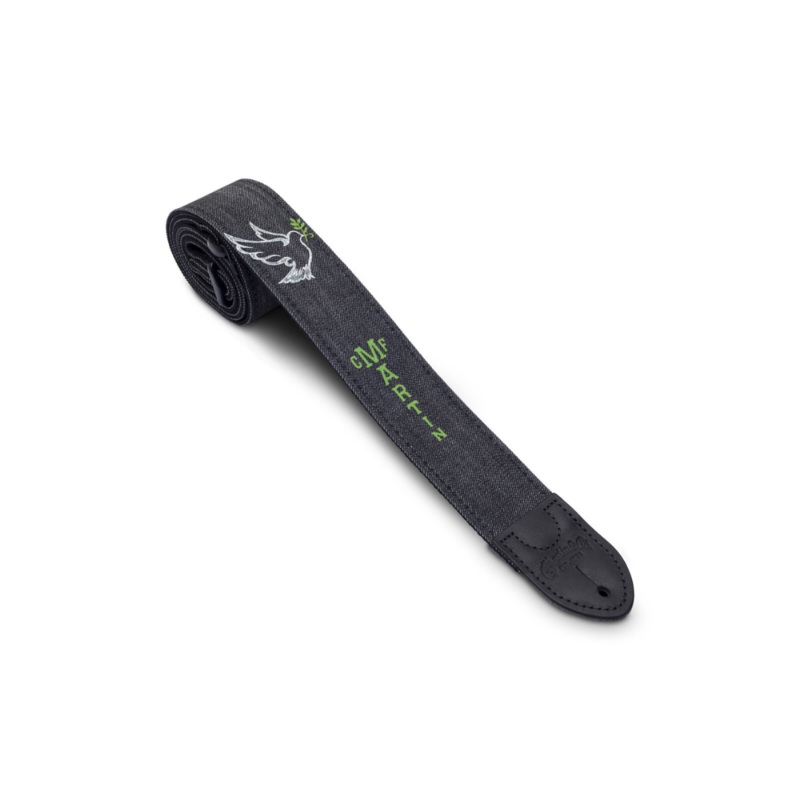 Martin – Guitar Strap (Peace Dove Denim Black)