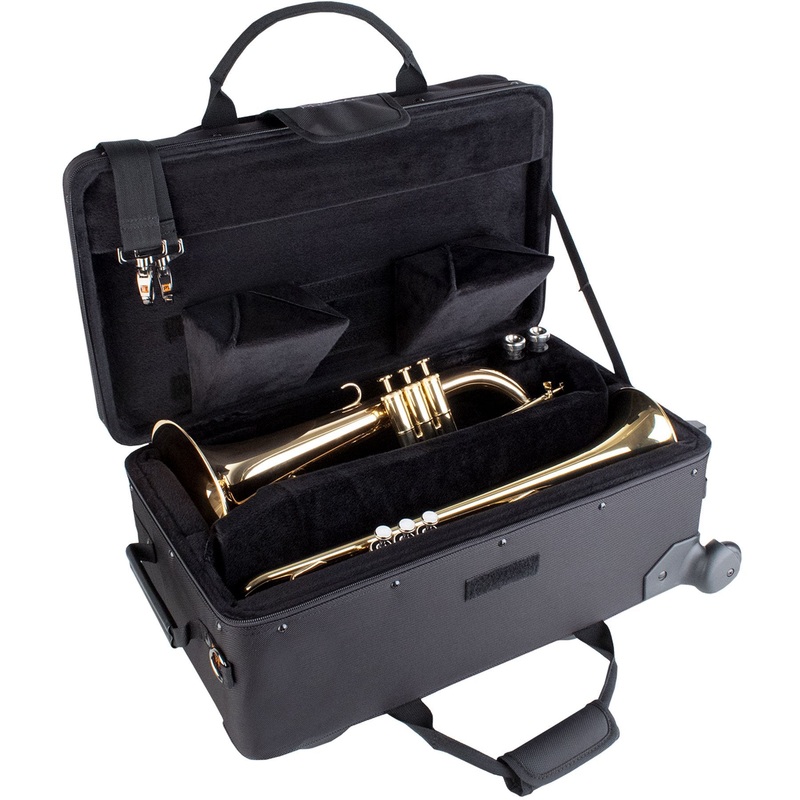 Protec – PB301VAX Trumpet/Auxiliary Combo PRO PAC Case with Wheels