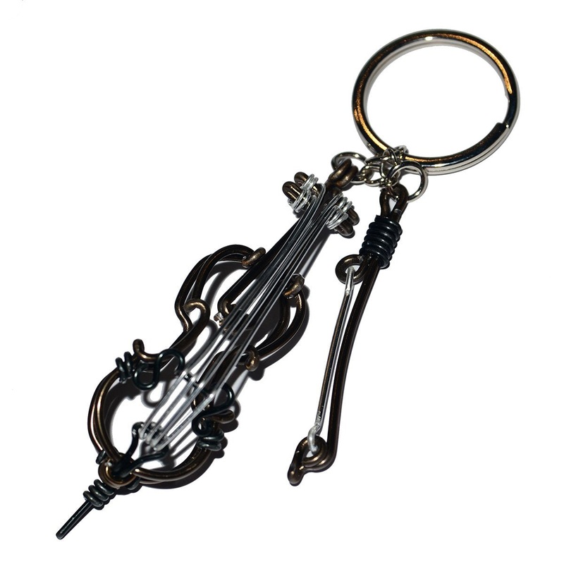 Wire Lover – Cello Keychain (Bronze)