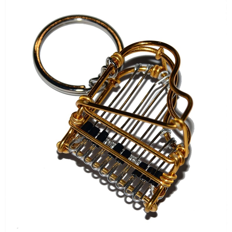 Wire Lover – Piano Keychain (Gold)