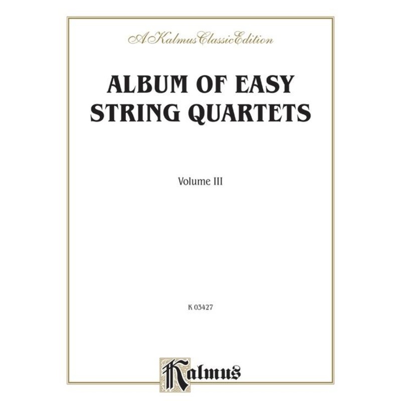 Album of Easy String Quartets Volume 3
