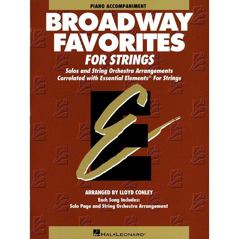 Essential Elements Broadway Favourites Piano Accompaniment