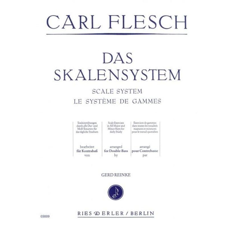 Flesch Scale System for Double Bass (Ries Erler)