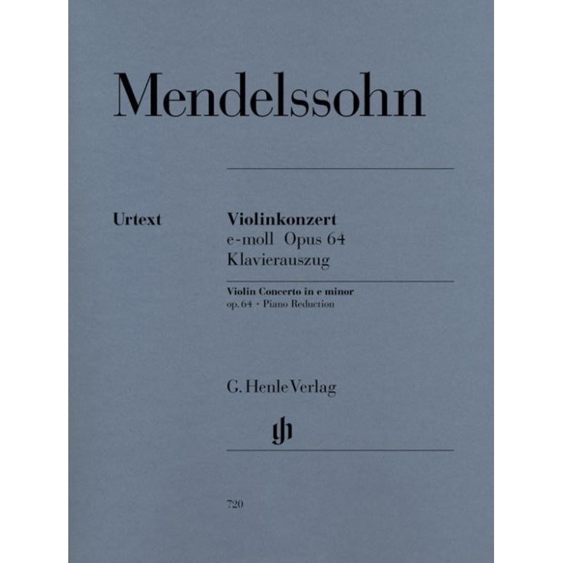 Mendelssohn, Concerto in E Minor Op. 64 for Violin and Piano (Henle)