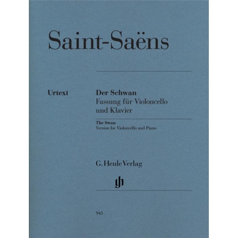 Saint-Saens, The Swan for Cello and Piano (Henle)