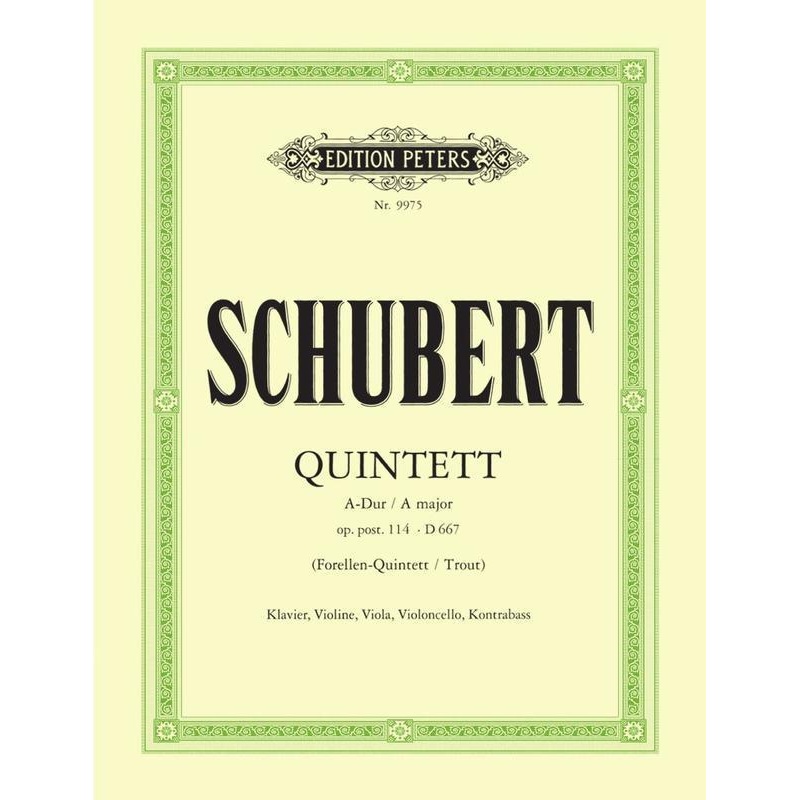 Schubert, Trout Quintet (Peters)