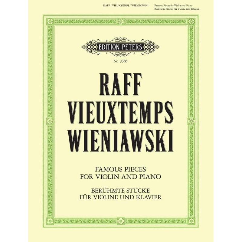 Three Famous Pieces for Violin and Piano (Peters)