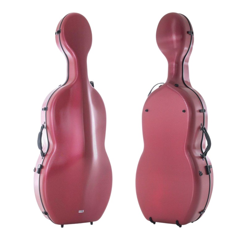GEWA Pure Polycarbonate Cello Case with Wheels Red 4/4