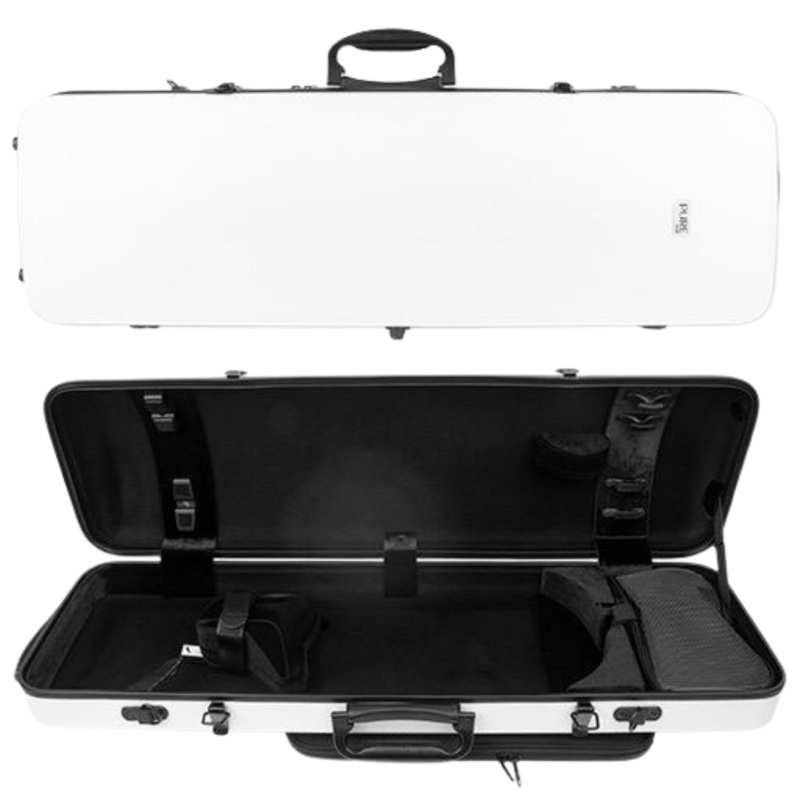 GEWA Pure Polycarbonate Oblong Violin Case 2.4kg White