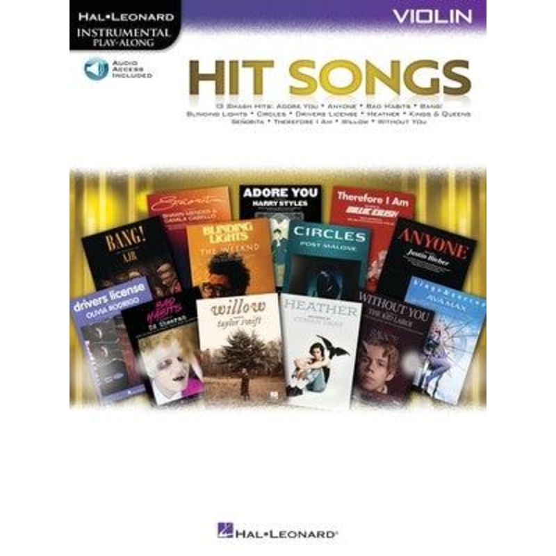 Hit Songs for Violin with Online Accompaniments