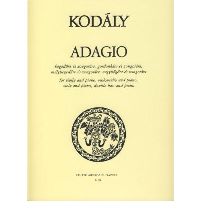 Kodaly, Adagio 1905 New Edition for Violin and Piano (EMB)