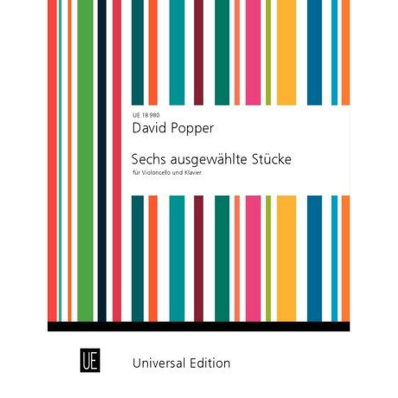 Popper, Six Selected Pieces for Cello and Piano (Universal)