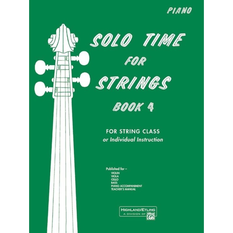 Solo Time for Strings Book 4 Piano Accompaniment