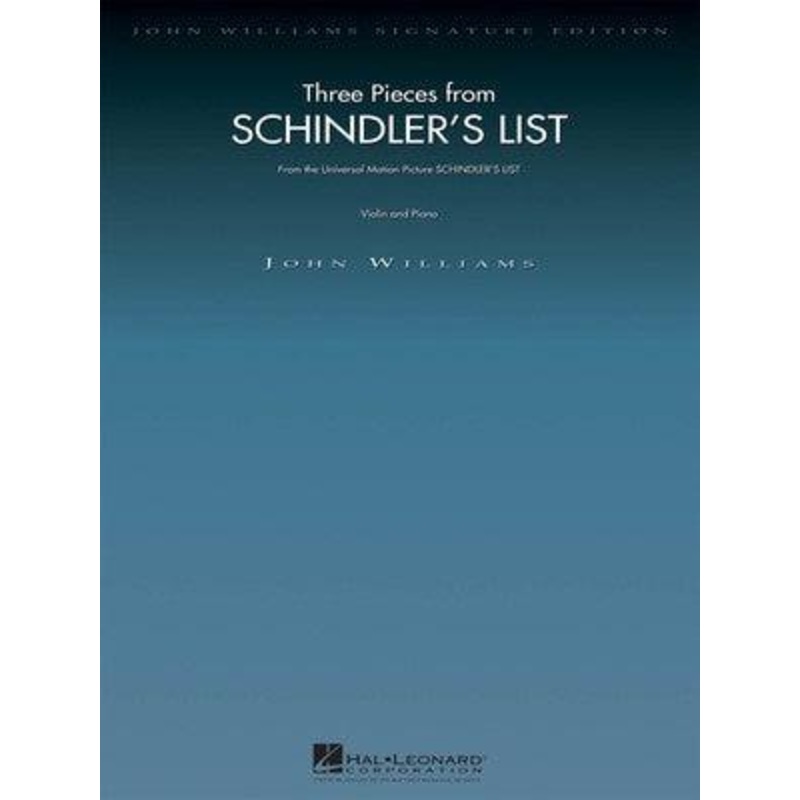 Three Pieces from Schindler’s List for Violin and Piano