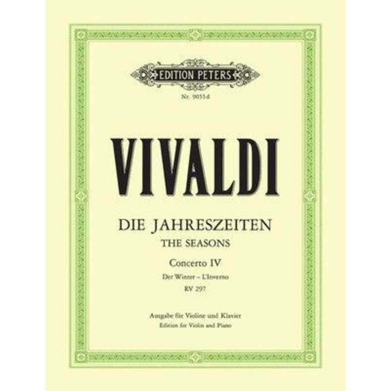 Vivaldi, Winter from The Four Seasons for Violin and Piano (Peters)