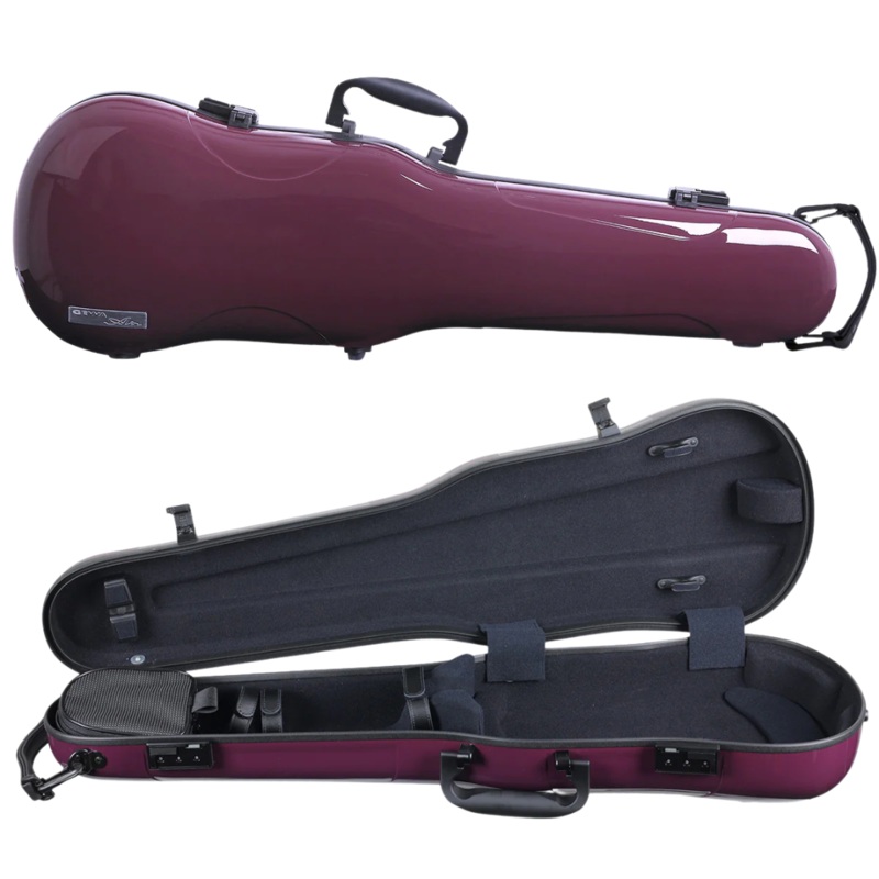 GEWA Air 1.7 Shaped Violin Case 4/4 Purple Gloss with Subway Handle