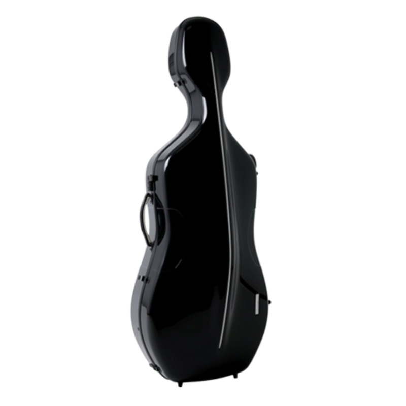 GEWA Air 3.9 Cello Case Black Gloss with Red Interior
