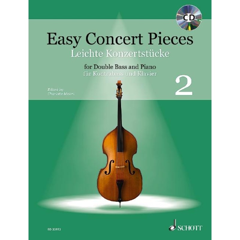 Mohrs, Easy Concert Pieces for Double Bass and Piano Book 2 (Schott)