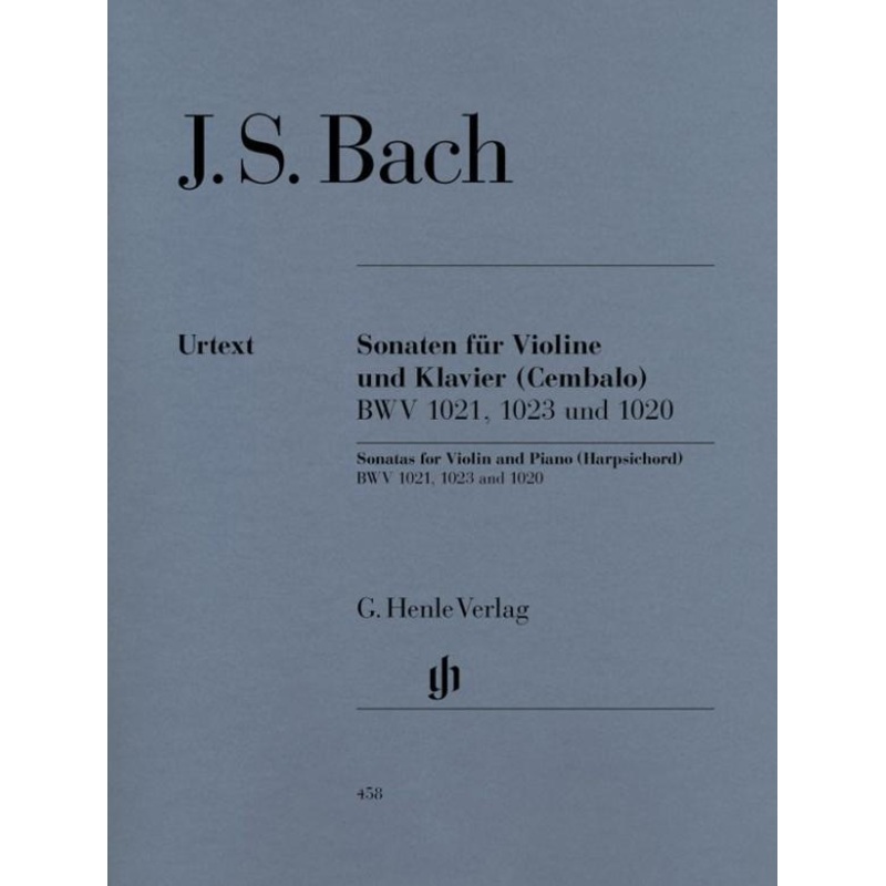 Bach, J.S., 3 Sonatas BWV 1020-1023 for Violin and Piano (Henle)