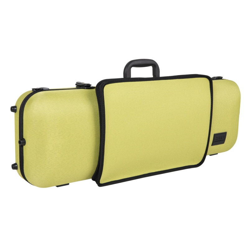 GEWA Bio-A Oblong Violin Case with Sheet Music Pocket 1/2-4/4 Lime