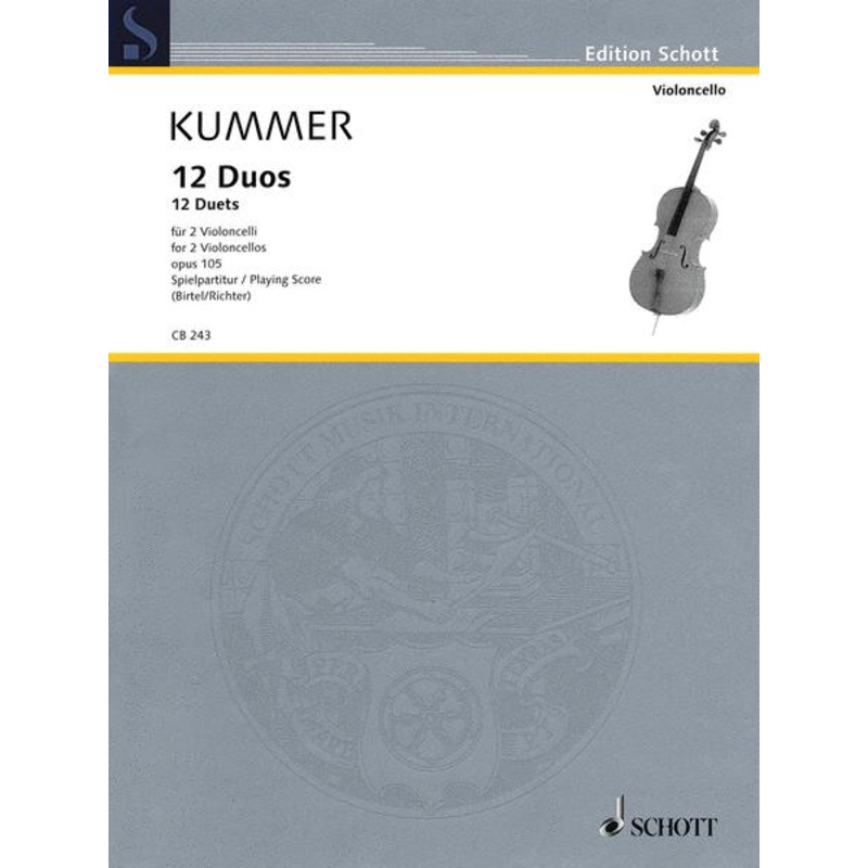 Kummer, 12 Duos for Cello (Schott)