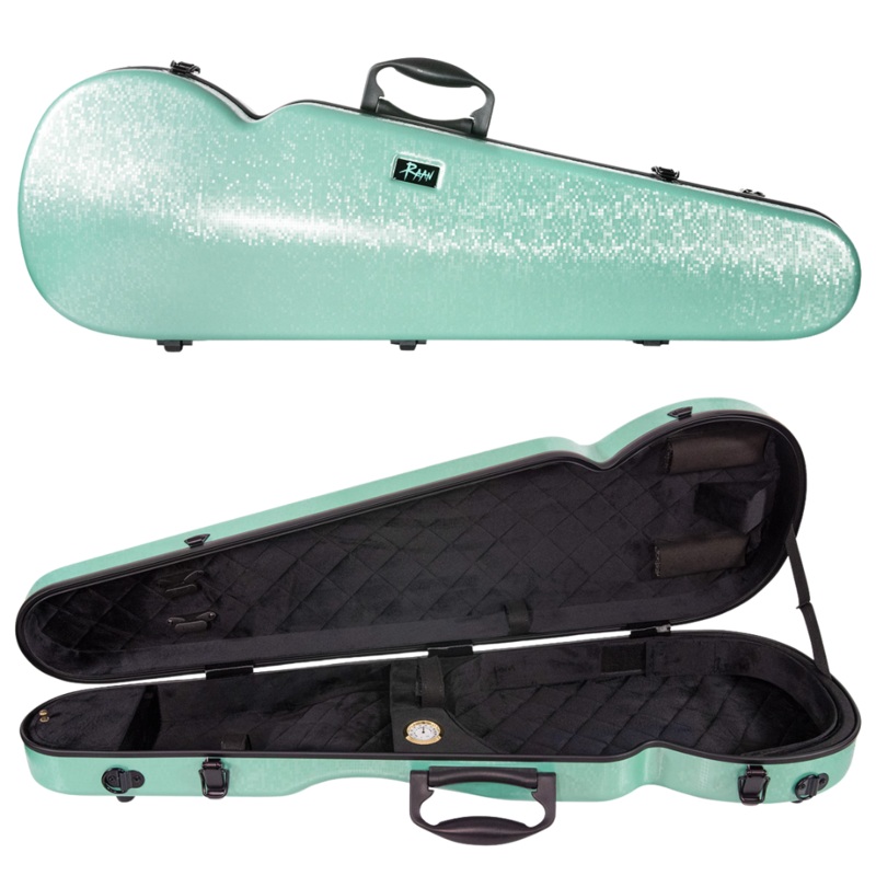 RAAN Shaped Violin Case Mint Green 1/4-1/2