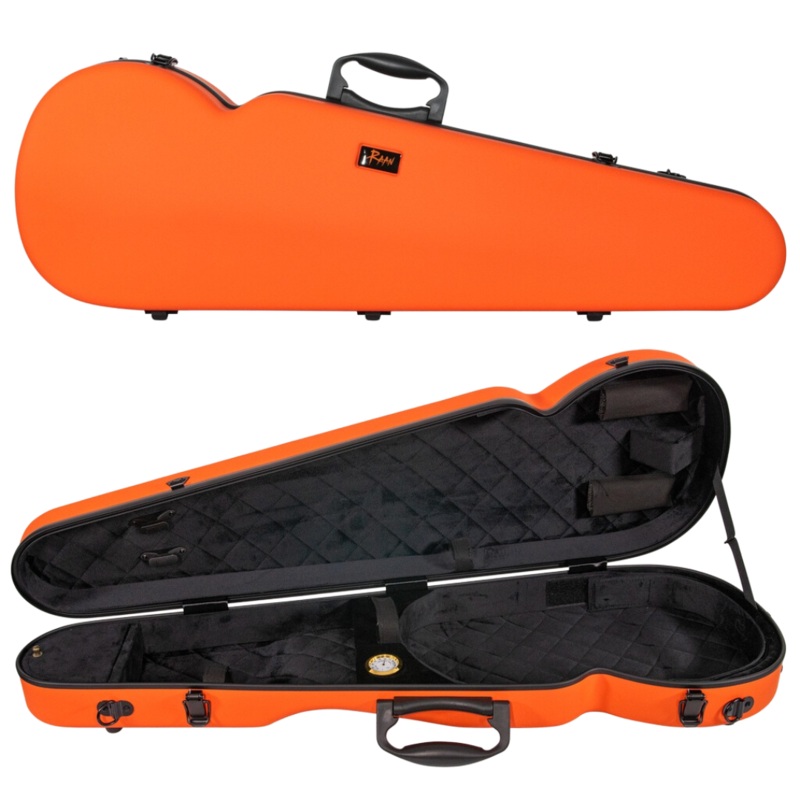 RAAN Shaped Violin Case Orange 1/4-1/2