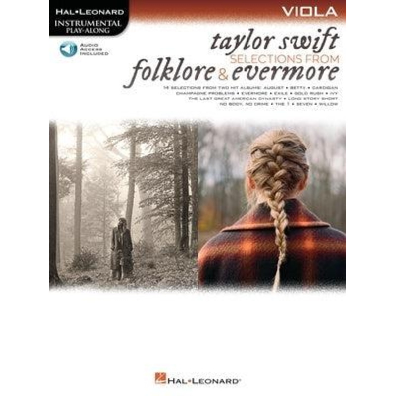 Taylor Swift: Selections from Folklore & Evermore for Viola with Online Accompaniment