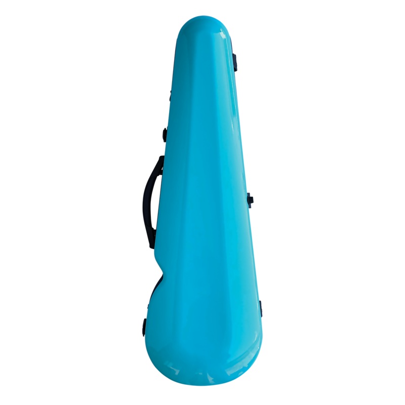 Vivo Polycarbonate Shaped Violin Case 4/4 Aqua Blue
