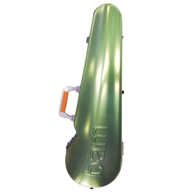 BAM Graffiti Contoured Hightech Violin Case Green/Orange 4/4