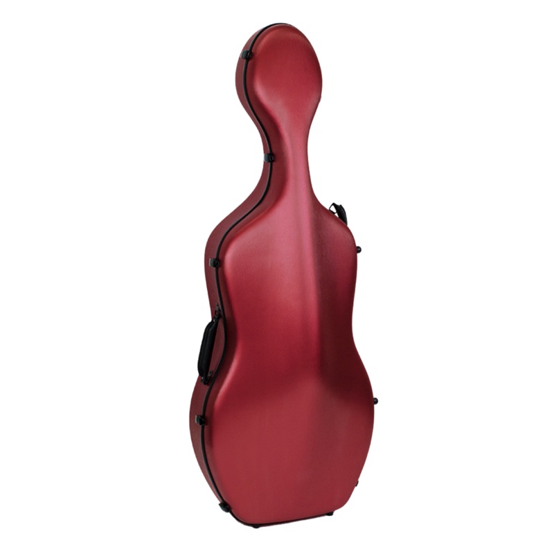 HQ Polycarbon Cello Case 4/4 – Brushed Red