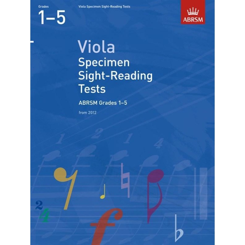 ABRSM Viola Specimen Sight Reading Tests Grades 1-5 from 2012